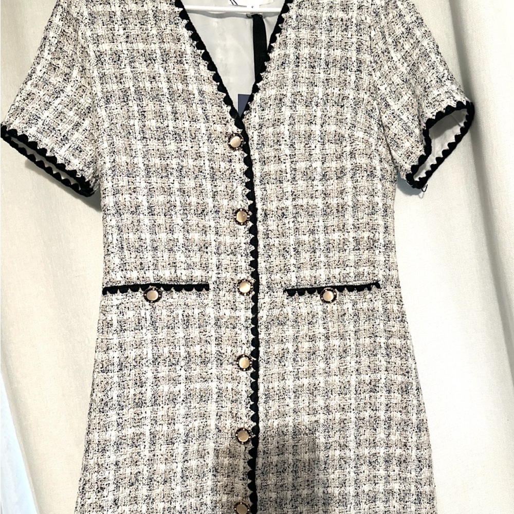 Tuckernuck -Pomander place White Tweed Josephine Dress - Picture 2 of 3